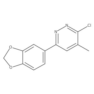 6-(1,3-Benzodioxol-5-yl)-3-chloro-4-methylpyridazine结构式