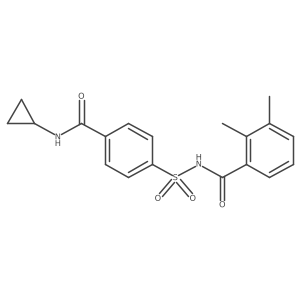 N-[[4-[(Cyclopropylamino)carbonyl]phenyl]sulfonyl]-2,3-dimethylbenzamide Structure