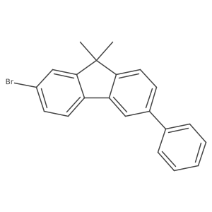 2-Bromo-9,9-dimethyl-6-phenyl-9H-fluorene Structure