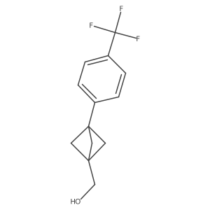 (3-(4-(Trifluoromethyl)phenyl)bicyclo[1.1.1]pentan-1-yl)methanol结构式