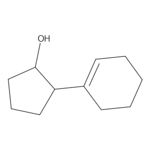 rac-(1R,2S)-2-(cyclohex-1-en-1-yl)cyclopentan-1-ol结构式