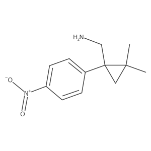 [2,2-Dimethyl-1-(4-nitrophenyl)cyclopropyl]methanamine Structure