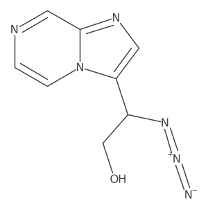 2-Azido-2-{imidazo[1,2-a]pyrazin-3-yl}ethan-1-ol Structure