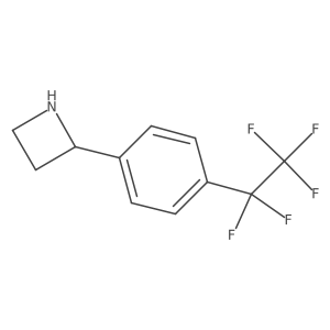 2-[4-(Pentafluoroethyl)phenyl]azetidine Structure