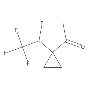 1-[1-(1,2,2,2-Tetrafluoroethyl)cyclopropyl]ethan-1-one结构式