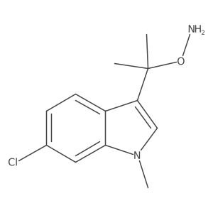O-[2-(6-chloro-1-methyl-1H-indol-3-yl)propan-2-yl]hydroxylamine Structure