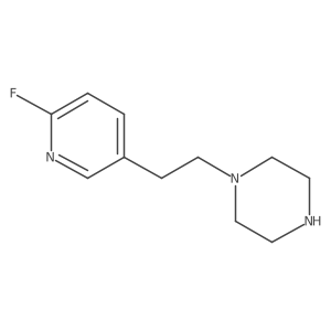 1-[2-(6-Fluoropyridin-3-yl)ethyl]piperazine Structure