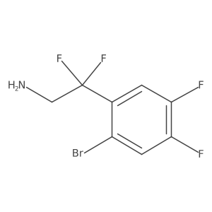 2-(2-Bromo-4,5-difluorophenyl)-2,2-difluoroethan-1-amine结构式