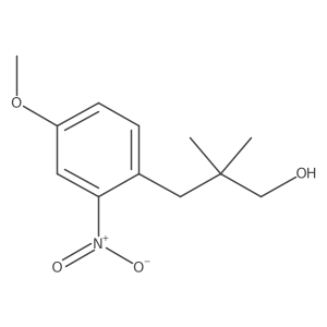 3-(4-Methoxy-2-nitrophenyl)-2,2-dimethylpropan-1-ol结构式