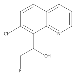 1-(7-Chloroquinolin-8-yl)-2-fluoroethan-1-ol结构式