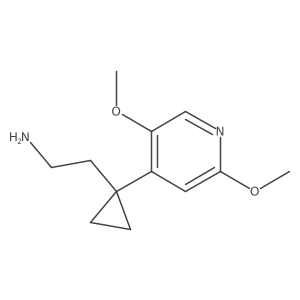 2-[1-(2,5-Dimethoxypyridin-4-yl)cyclopropyl]ethan-1-amine Structure