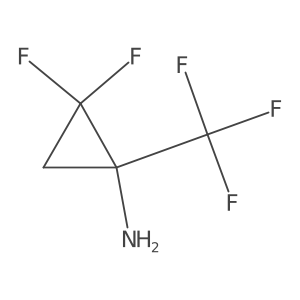 2,2-Difluoro-1-(trifluoromethyl)cyclopropan-1-amine Structure