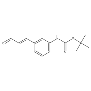 tert-butyl N-[3-(3-oxoprop-1-en-1-yl)phenyl]carbamate结构式