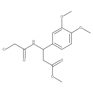 Methyl3-(2-chloroacetamido)-3-(3,4-dimethoxyphenyl)propanoate Structure