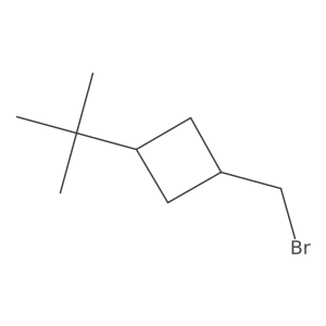 1-(Bromomethyl)-3-tert-butylcyclobutane Structure