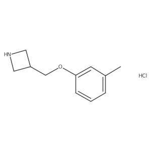 3-m-Tolyloxymethyl-azetidine hydrochloride Structure