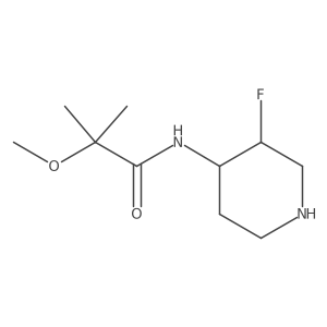 N-(3-fluoropiperidin-4-yl)-2-methoxy-2-methylpropanamide结构式
