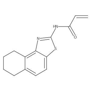 N-(6,7,8,9-Tetrahydrobenzo[e][1,3]benzothiazol-2-yl)prop-2-enamide结构式