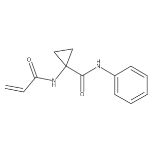 N-phenyl-1-(prop-2-enamido)cyclopropane-1-carboxamide Structure