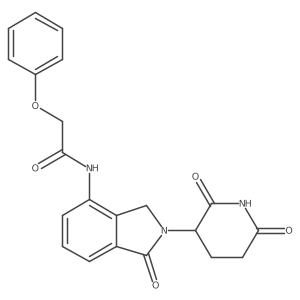 N-[2-(2,6-dioxo-3-piperidyl)-1-oxo-isoindolin-4-yl]-2-phenoxy-acetamide Structure