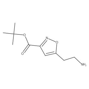 Tert-butyl 5-(2-aminoethyl)-1,2-oxazole-3-carboxylate Structure