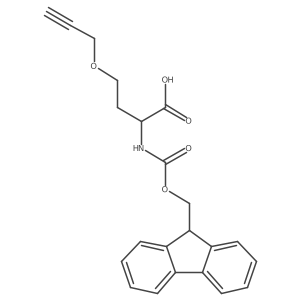 (2S)-2-(9H-fluoren-9-ylmethoxycarbonylamino)-4-prop-2-ynoxy-butanoic acid Structure