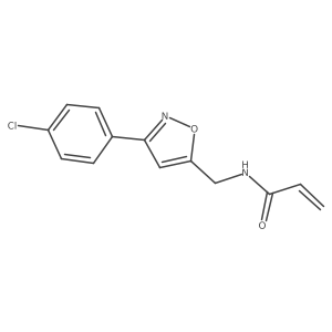 N-{[3-(4-chlorophenyl)-1,2-oxazol-5-yl]methyl}prop-2-enamide Structure