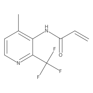 N-[4-methyl-2-(trifluoromethyl)pyridin-3-yl]prop-2-enamide结构式