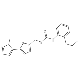 1-(2-ethoxyphenyl)-3-{[5-(1-methyl-1H-pyrazol-5-yl)furan-2-yl]methyl}urea Structure