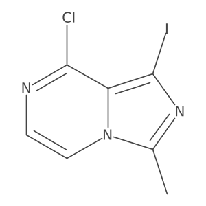 8-Chloro-1-iodo-3-methylimidazo[1,5-a]pyrazine结构式