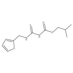 2-methylpropyl N-{[(thiophen-2-yl)methyl]carbamothioyl}carbamate Structure