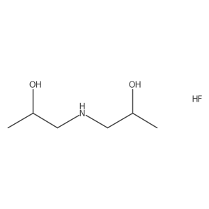 2-Propanol, 1,1'-iminobis-, hydrofluoride Structure