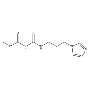 methyl N-{[3-(1H-imidazol-1-yl)propyl]carbamothioyl}carbamate结构式