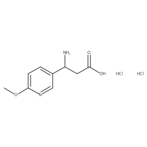 (S)-3-Amino-3-(6-methoxypyridin-3-yl)propanoic acid dihydrochloride Structure