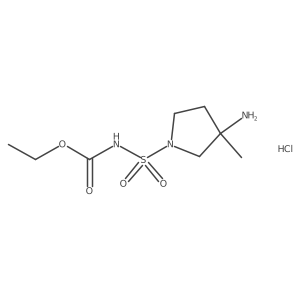 ethylN-[(3-amino-3-methylpyrrolidin-1-yl)sulfonyl]carbamatehydrochloride Structure