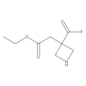 Ethyl 2-[3-(1-fluoroethenyl)azetidin-3-yl]acetate结构式