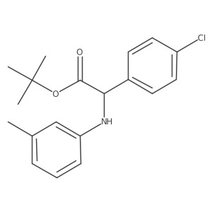 Tert-butyl 2-(4-chlorophenyl)-2-[(3-methylphenyl)amino]acetate Structure