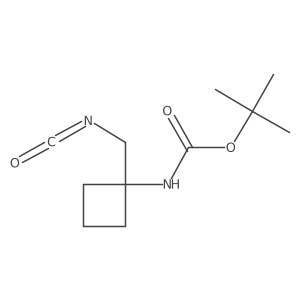 tert-butyl N-[1-(isocyanatomethyl)cyclobutyl]carbamate Structure