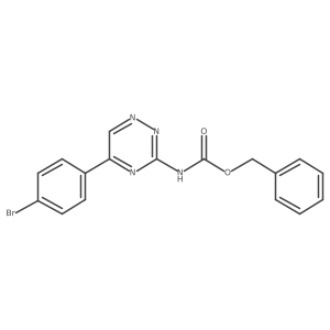 benzyl N-[5-(4-bromophenyl)-1,2,4-triazin-3-yl]carbamate结构式