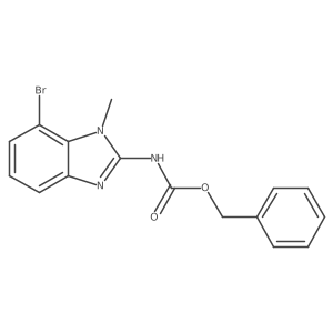 benzyl N-(7-bromo-1-methyl-1H-1,3-benzodiazol-2-yl)carbamate结构式