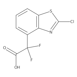 2-(2-Chloro-1,3-benzothiazol-4-yl)-2,2-difluoroacetic acid Structure