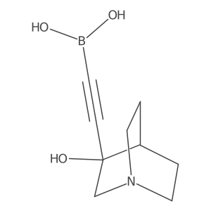 OB(O)C#CC1(O)CN2CCC1CC2结构式