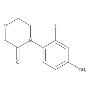 4-(4-Amino-2-fluoro-phenyl)-morpholin-3-one Structure