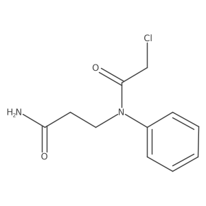 3-(2-Chloro-N-phenylacetamido)propanamide Structure