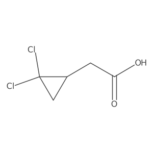 2-(2,2-Dichlorocyclopropyl)acetic acid结构式