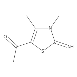 1-(2,3-Dihydro-2-imino-3,4-dimethyl-5-thiazolyl)ethanone Structure