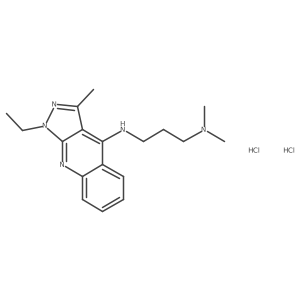 N1-(1-Ethyl-3-methyl-1H-pyrazolo[3,4-b]quinolin-4-yl)-N3,N3-dimethylpropane-1,3-diamine dihydrochloride Structure