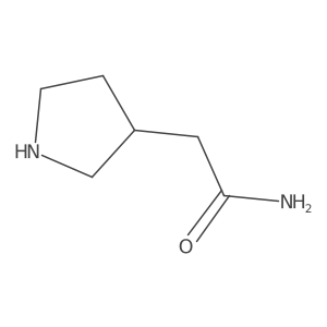 2-(Pyrrolidin-3-yl)acetamide结构式