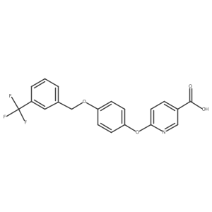 6-[4-(3-Trifluoromethyl-benzyloxy)-phenoxy]-nicotinic acid Structure