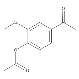 1-[4-(Acetyloxy)-3-(methylthio)phenyl]ethanone结构式